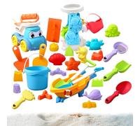 Zunishaone Juegos de para niños - Set de 30 Piezas para Diversión en la,Juguetes de Castillos de | para Jugar en el Agua, Vacaciones en la Playa, Viajes, Exteriores o Jardín