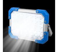 Zunishaone Lámpara de trabajo LED recargable, proyector magnético impermeable de 7 modos | Iluminación LED flexible de 3600 mAh con soporte plegable, para el hogar, garaje, taller al aire libre