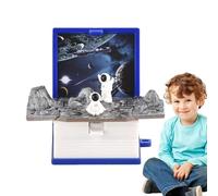 Zunishaone Llavero de Libro emergente - Mini Juguete 3D ABS de 5x4x2,6 cm, Lindo Llavero para Llaves de Auto, pequeño niños y niñas, Mochila, coleccionistas de dijes, Mujeres, Hombres, FID