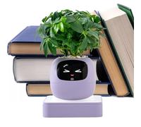 Zunishaone Maceta inteligente, orientación de mascotas con IA sobre el cuidado de las plantas, maceta pequeña para , para interiores, hogar, apartamento, sala de estar, dormitorio, balcón, patio