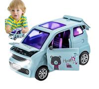 Zunishaone min-Carries para Niños | Juguetes de Puerta Abiertos iluminados con Sonidos | Modelos de vehículos de simulación para desarrollar curiosidad Infantil, Colorido Juguete para vehículos