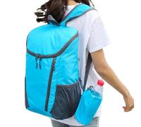 Zunishaone Mochila de senderismo ligera, 20 L, impermeable, plegable, para excursiones de varios días, aventuras, senderismo, excursiones de , camping, azul oscuro, Siehe Beschreibung