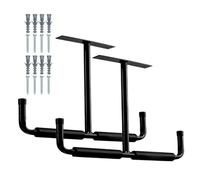 Zunishaone Montaje de Estante de Garaje: Ganchos de Escalera para Bicicletas de Acero, de Techo de Servicio Pesado | Soporte de colgilla de Almacenamiento de Forma, Marco de Soporte Fuerte para herr