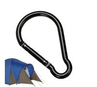 Zunishaone Mosquetón de aleación de aluminio de 10 cm, clip multiusos, resistente al desgaste, gancho sin bloqueo, perfecto para senderismo, camping, equipo al aire libre, mochila, viajes