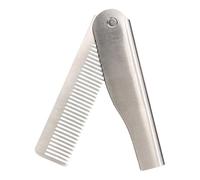 Zunishaone Peine plegable, peine plegable para hombres | Pbi de pelo portátil de acero inoxidable,Copa para el pelo de estilo de bolsillo para viajes y aseo diario peinado,