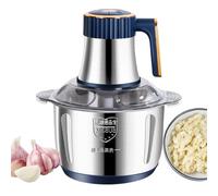 Zunishaone Picadora Eléctrica | Trituradora de Cebollas de Acero Inoxidable - Picadora de Carne Automática 5L para Mantequillas de Nuez Molinos de Granos Molienda de Hielo Preparaciones para