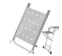Zunishaone Plataformas de escalera, soporte de metal antideslizante, accesorios de escalera para pintores, bricolaje, trabajo, hogar, bomberos, banco de trabajo, elevador, trabajo