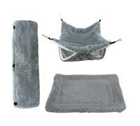 Zunishaone Small Pet Nest - 23x18x11cm Soft Plush Tunnel Hammock, Snug Mat | Comfortable Shelter Designed For Ferrets Sugar Gliders Hamsters Lounging Resting Climbing Winter Habitat