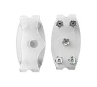 Zunishaone Tacos de Nieve, Tacos de tracción Transparentes para Calzado, Pinzas Antideslizantes para Zapatos de Hielo, para Invierno, Nieve, Senderismo, Caminar, Escalada, Techo, Golf, Mujeres