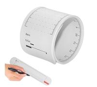 Zunishaone To-Do List - Pulsera de silicona impermeable para notas, regla, impermeable, reutilizable, borrable, portátil, para uso diario