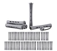 Zunishaone Varillas permanentes para cabello corto - 60 varillas de permanentes pequeñas, suministros de rizado manual para mujeres, herramientas de peinado para peluquería, viajes, barbería, salón de