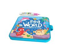 Zunishaone Water Doodle Book - Reusable Paint with Water Drawing Games Toy, sColouring Book with Refillable Pen Educational Activity for Kids Travel Classroom Birthday Christmas Gift