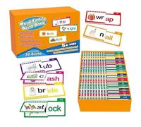 Zunishaone Word Family Books, Read and Rhyme Activity Book | Word Family Build Leer Libro de actividades de rima | Vocabulario de materiales de educación infantil, aprender a leer la