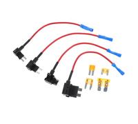 ZUNOXAZ 1 juego Adaptador de Fusible Línea de Kit de Porta Fusibles para Vehículos Compatible con Coche Camión Barco y Rv Hecho para Circuitos Auxiliares Alarmas GPS y Luces LED