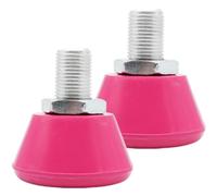 ZUNOXAZ 1 Par de Topes para Patines Bloqueo Ajustable 5/8 Pulgadas Bloque de Freno de Caucho Rosa Fucsia para Dedo del Pie Accesorio Portátil Compatible Patines de Cuatro Ruedas para