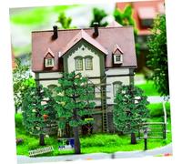 ZUNOXAZ 10 Piezas Micro Landscape Model Trees Miniature Plastic Shrubs For Architectural Models Railway Scenery DIY Decor Educational Toy For Spatial Imagination and Fine Motor Skills