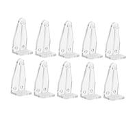 ZUNOXAZ 10 Piezas Soportes de Sujeción para de Clips de Plástico Transparente para Fijación de Barrotes Inferiores Accesorios Resistentes y Duraderos para