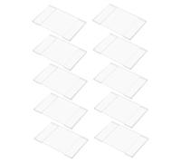 ZUNOXAZ 10 piezas Unidades Soporte Etiquetas Precio Transparente Acrílico para Tienda Supermercado Exhibición y Duradera