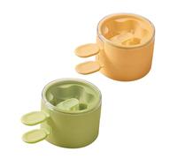 ZUNOXAZ 2 Juegos Moldes de Silicona para Polos Helados Dobles y Reutilizables Moldes de Alimenticio para DIY Postres Caseros Flexibles y Resistentes para Snacks Saludables de Verano