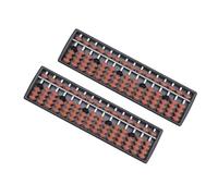 ZUNOXAZ 2 Piezas Ábaco Tradicional de con Cuentas para Herramienta Educativa Portátil para Cálculo y Aritmética Mental Primaria Color Marrón