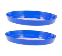 ZUNOXAZ 2 Piezas Bandeja para Hacer Burbujas Reutilizable Recipiente para Líquido de Pompas de Jabón Accesorio Seguro y Resistente para Infantiles al Aire y Interiores