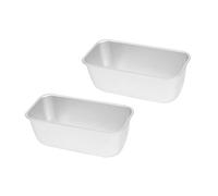 ZUNOXAZ 2 piezas Molde Rectangular para Hornear Pan y Pasteles Revestimiento Antiadherente para Cocina Hornear Pan Hacer Toast y Galletas Utensilios de Horneado de