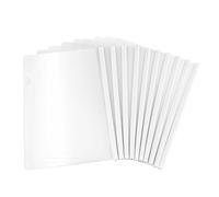 ZUNOXAZ 20 piezas Carpeta Transparente con Barra Deslizante de Organizador de para Oficina y de Archivo Antideslizante para y Papeles Blanco