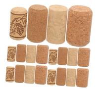 ZUNOXAZ 20 piezas Unidades Tapones Corcho Cónico para Botellas Vidrio Sellado Seguro Corchos Vino para Manualidades y Repuesto