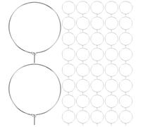 ZUNOXAZ 200 Piezas Colgantes para Copa de Agua Identificadores Reutilizables para Bebidas Anillos Colgantes Metálicos para Copas de Vino Decoración para Bodas y Fiestas