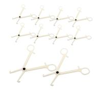 ZUNOXAZ 20piezas Pinzas Desechables Curvas para Piercing Accesorios para Tatuajes Herramienta de Agarre para Labio Oreja Ombligo para Perforar Tatuajes