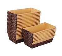 ZUNOXAZ 25 piezas Molde de Pan Forma de Barco de Utensilios de Repostería Antiadherentes para Hornear Pasteles y Tostadas para Cocinas y Repostería Profesional