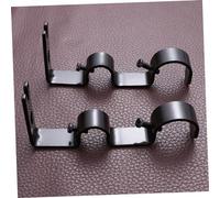 ZUNOXAZ 2piezas Soporte Doble para Barra De Cortina De Café Soporte Resistente y Fácil De Instalar para Postes De Cortina Accesorio Vintage para Decoración De Sala y Dormitorio Paquete De