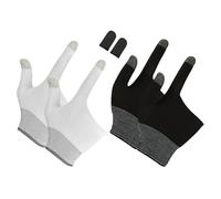 ZUNOXAZ 3 Pares de Fundas para Dedos Grafeno para Juegos Móviles Guantes Ultrafinos Antisudor Pantalla Táctil Protectores de Pulgar para Smartphones Uso en Billar y Entretenimiento