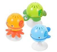 ZUNOXAZ 3 piezas Juguete de para Bebés con Ventosas de Juguetes de Ruido para Desarrollar Habilidades Auditivas y Coordinación para Educación Temprana y Comunicación Color Color Aleatorio
