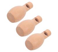 ZUNOXAZ 3 Piezas Silbatos de Madera Mini para Instrumentos Musicales de Madera sin Terminar Juguetes Educativos para Fiestas de Cumpleaños y Actividades de Infantes