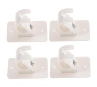 ZUNOXAZ 4 Piezas Colgador De Barra De Cortina Soporte para Barra De Cortina Adhesivo Soporte De Armario