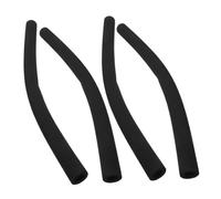 ZUNOXAZ 4 piezas Cubiertas para Manillar de Cochecito Fundas de Espuma Antideslizantes Negras Diseño Moderno y Cómodo para Sillas de Paseo y Carritos