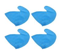 ZUNOXAZ 4 Piezas Gorro de Azul para Disfraz de Sombrero de Cuento de Hadas para Navidad Halloween Fiestas y Carnaval Accesorio Ligero y Cómodo para Cosplay