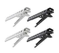 ZUNOXAZ 4 Piezas Pinzas para Ollas y Bandejas Calientes de Aluminio Antiescaldaduras Ergonómicas y Resistentes al Calor para Cocina y Camping