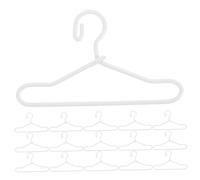 ZUNOXAZ 40 Piezas Mini Perchas Metálicas para Ropa de Muñecas Colgadores Pequeños Resistentes y Decorativos para Vestidos y Prendas Accesorios Duraderos para Casas de Muñecas Blanco