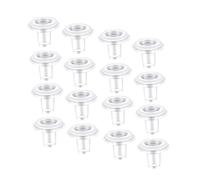 ZUNOXAZ 40 Piezas Tapones Inferiores para Persianas Horizontales Recambios Duraderos de Plástico para Riel Inferior Topes para Cordón de Persianas Compatible y Enrollables Transparente