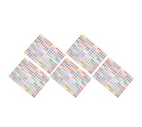 ZUNOXAZ 5 Etiquetas Adhesivas Redondas Tamaño 13mm Papel para Botellas de Esencial para Frascos y Uso en Hogar o Escuela