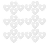 ZUNOXAZ 50 unidades de 50 marcadores de vidrio de papel en forma de corazón para bebidas Vino blanco y etiquetas de vaso 6,9 x 6,6 cm Decoración para fiestas y San Valentín
