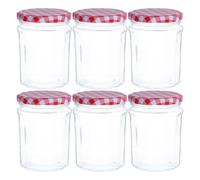 ZUNOXAZ 6 Frascos De Vidrio Para Almacenar Con Tapas Herméticas Para Especias De Cocina Herméticos Y Para Conservas