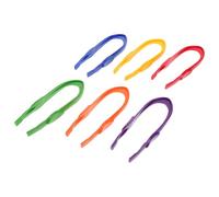 ZUNOXAZ 6 Piezas Pinzas Plásticas Grandes para Colores Sólidos para Actividades Sensoriales y Montessori Diseño Ergonómico para Desarrollo de Habilidades Motoras Finas y Experimentos