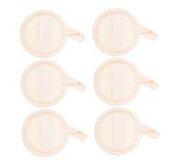ZUNOXAZ 6 Piezas Unidades Almohadillas de Lufa Facial Naturales Exfoliantes para Cuerpo y Rostro Suaves Discos Redondos con Banda Elástica Depurador Corporal Ecológico para Sensible Uso