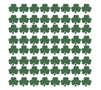 ZUNOXAZ 80 Recortes del Día de San Patricio - Cartulina Verde con Forma de trébol - Decoración para tablón de anuncios del Día de San Patricio, Ideal para Decorar Paredes de aulas y Fiestas