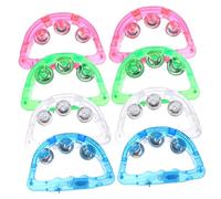 ZUNOXAZ 8piezas Sonajero Luminoso LED Juguetes para Sonar Accesorios para Fiestas Nocturnas Suministros para Fiestas de Panderetas Luz para Escenario Color Aleatorio