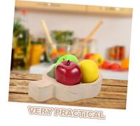ZUNOXAZ Bandeja de Madera Forma de Calabaza Ligera y Resistente para Servir Frutas Pasteles y Secos Cocina y Comedor Decoración para Halloween y Acción de Gracias
