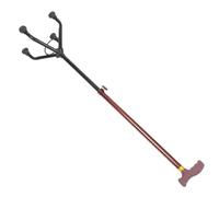 ZUNOXAZ Bastón Ajustable de Aluminio para Montañismo y Senderismo con Mango Antideslizante y Base Cuádruple Muletilla Desmontable para Adultos Mayores Resistente y Ergonómico para